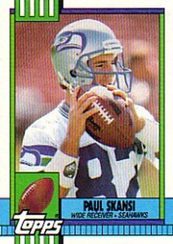 #341 Paul Skansi - Seattle Seahawks - 1990 Topps Football