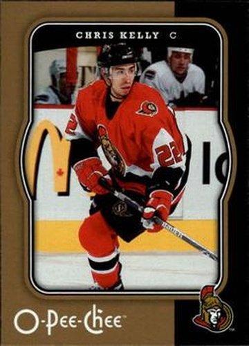 #341 Chris Kelly - Ottawa Senators - 2007-08 O-Pee-Chee Hockey