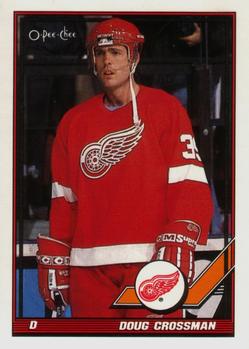 #341 Doug Crossman - Detroit Red Wings - 1991-92 O-Pee-Chee Hockey