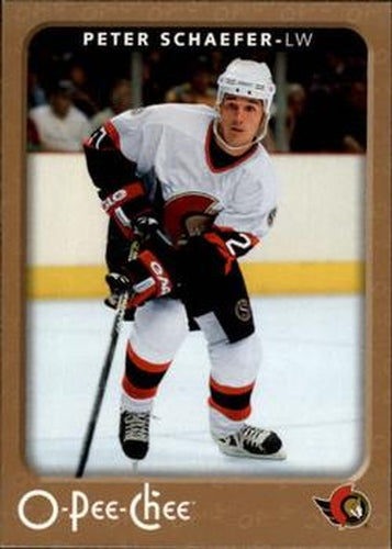 #341 Peter Schaefer - Ottawa Senators - 2006-07 O-Pee-Chee Hockey