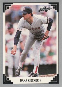 #341 Dana Kiecker - Boston Red Sox - 1991 Leaf Baseball