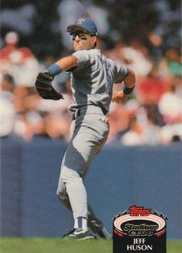 #341 Jeff Huson - Texas Rangers - 1992 Stadium Club Baseball