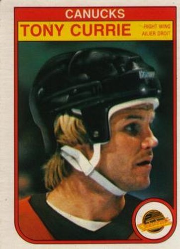 #341 Tony Currie - Vancouver Canucks - 1982-83 O-Pee-Chee Hockey