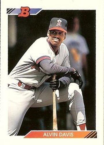 #341 Alvin Davis - California Angels - 1992 Bowman Baseball