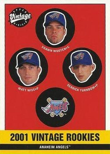 #341 Matt Wise / Shawn Wooten / Derrick Turnbow - Anaheim Angels - 2001 Upper Deck Vintage Baseball