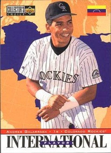 #341 Andres Galarraga - Colorado Rockies - 1996 Collector's Choice Baseball