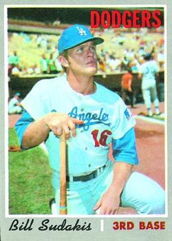 #341 Bill Sudakis - Los Angeles Dodgers - 1970 Topps Baseball