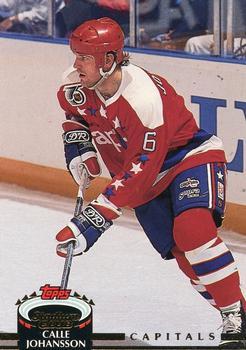 #341 Calle Johansson - Washington Capitals - 1992-93 Stadium Club Hockey