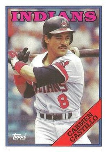 #341 Carmen Castillo - Cleveland Indians - 1988 Topps Baseball
