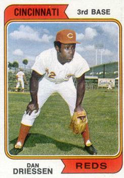 #341 Dan Driessen - Cincinnati Reds - 1974 Topps Baseball