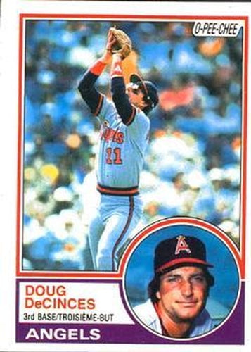 #341 Doug DeCinces - California Angels - 1983 O-Pee-Chee Baseball