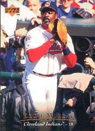 #341 Eddie Murray - Cleveland Indians - 1995 Upper Deck Baseball