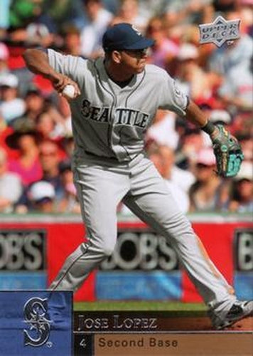 #341 Jose Lopez - Seattle Mariners - 2009 Upper Deck Baseball