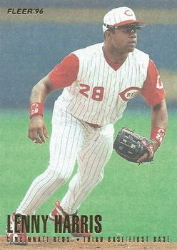 #341 Lenny Harris - Cincinnati Reds - 1996 Fleer Baseball