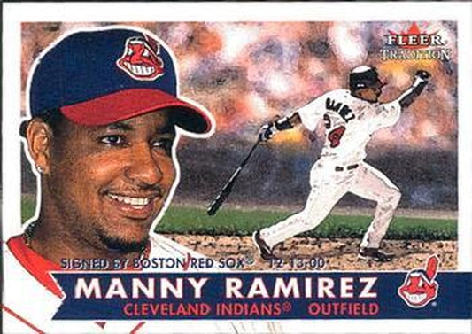 #341 Manny Ramirez - Boston Red Sox - 2001 Fleer Tradition Baseball
