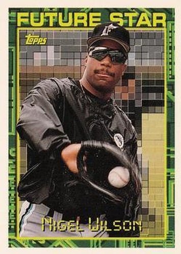 #341 Nigel Wilson - Florida Marlins - 1994 Topps Baseball
