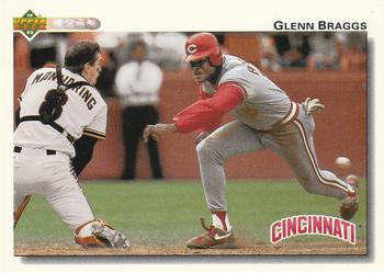 #341 Glenn Braggs - Cincinnati Reds - 1992 Upper Deck Baseball