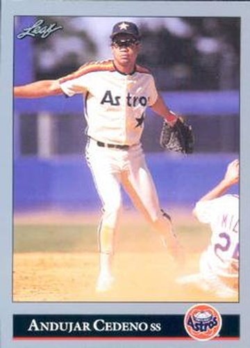 #341 Andujar Cedeno - Houston Astros - 1992 Leaf Baseball