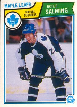 #341 Borje Salming - Toronto Maple Leafs - 1983-84 O-Pee-Chee Hockey
