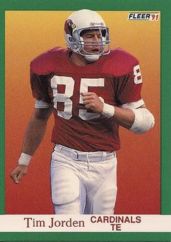 #341 Tim Jorden - Phoenix Cardinals - 1991 Fleer Football