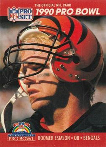 #341 Boomer Esiason - Cincinnati Bengals - 1990 Pro Set Football