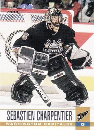 #341 Sebastien Charpentier - Washington Capitals - 2003-04 Pacific Hockey