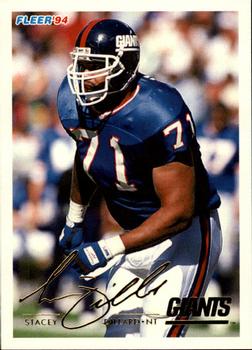 #341 Stacey DillardÊRC - New York Giants - 1994 Fleer Football