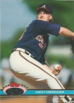 #341 Kent Mercker - Atlanta Braves - 1991 Stadium Club Baseball