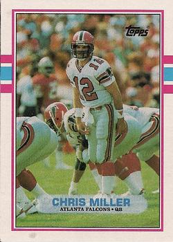 #341 Chris Miller - Atlanta Falcons - 1989 Topps Football