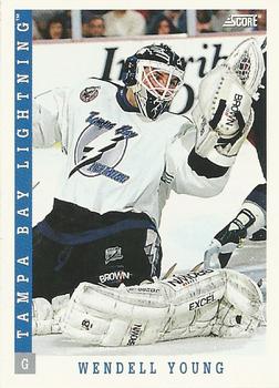 #341 Wendell Young - Tampa Bay Lightning - 1993-94 Score Canadian Hockey