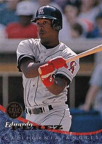 #341 Eduardo Perez - California Angels - 1994 Leaf Baseball