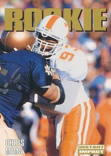 #341 Chris Mims - San Diego Chargers - 1992 SkyBox Impact Football