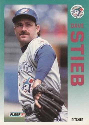 #341 Dave Stieb - Toronto Blue Jays - 1992 Fleer Baseball