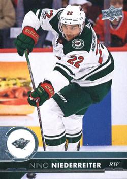 #341 Nino Niederreiter - Minnesota Wild - 2017-18 Upper Deck Hockey