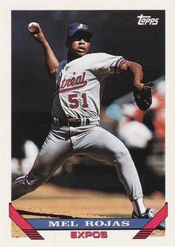 #341 Mel Rojas - Montreal Expos - 1993 Topps Baseball