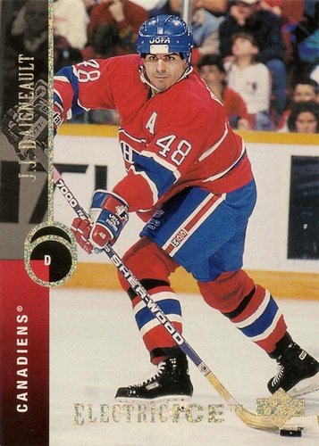 #341 J.J. Daigneault - Montreal Canadiens - 1994-95 Upper Deck Hockey - Electric Ice