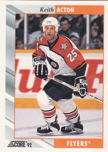 #341 Keith Acton - Philadelphia Flyers - 1992-93 Score USA Hockey