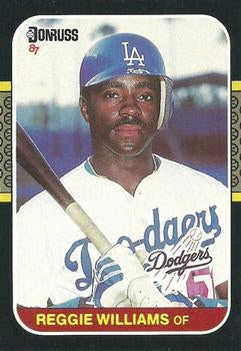 #341 Reggie Williams - Los Angeles Dodgers - 1987 Donruss Baseball