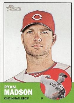 #341b Ryan Madson - Cincinnati Reds - 2012 Topps Heritage Baseball