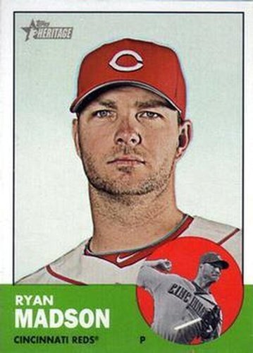 #341c Ryan Madson - Cincinnati Reds - 2012 Topps Heritage Baseball