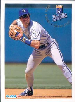 #154 Greg Gagne - Kansas City Royals - 1994 Fleer Baseball