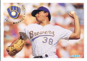 #184 Angel Miranda - Milwaukee Brewers - 1994 Fleer Baseball