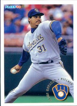 #185 Jaime Navarro - Milwaukee Brewers - 1994 Fleer Baseball