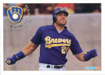 #189 Kevin Reimer - Milwaukee Brewers - 1994 Fleer Baseball