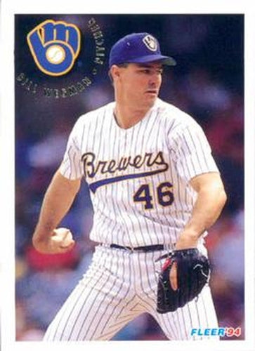 #196 Bill Wegman - Milwaukee Brewers - 1994 Fleer Baseball