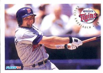 #210 Chuck Knoblauch - Minnesota Twins - 1994 Fleer Baseball