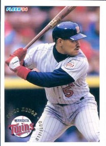 #215 Pedro Munoz - Minnesota Twins - 1994 Fleer Baseball
