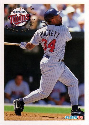 #217 Kirby Puckett - Minnesota Twins - 1994 Fleer Baseball