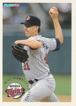 #220 Mike Trombley - Minnesota Twins - 1994 Fleer Baseball