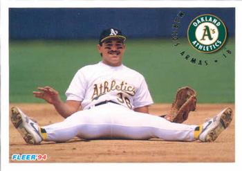 #253 Marcos Armas - Oakland Athletics - 1994 Fleer Baseball